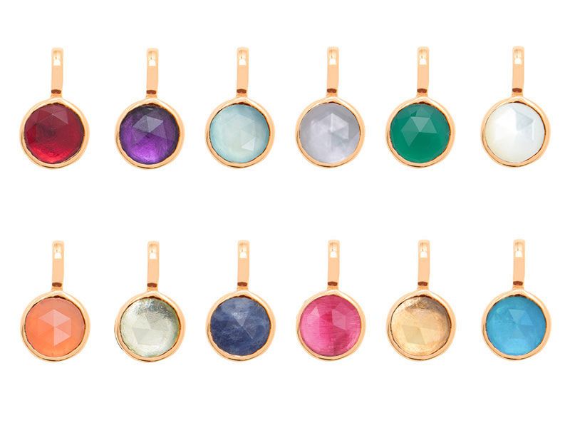 Product image showing all birthstones