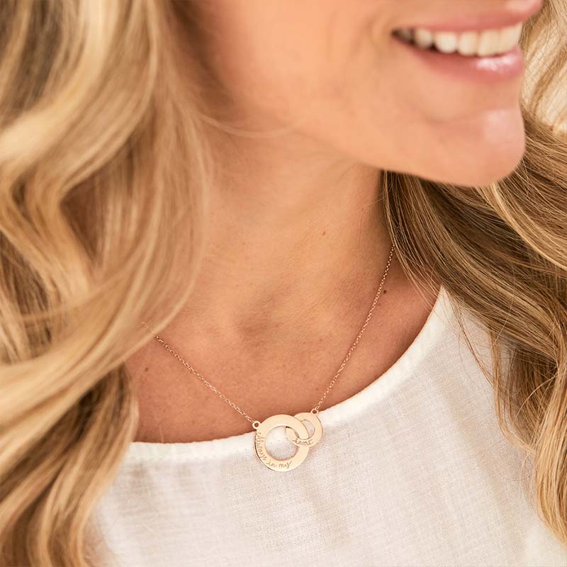 Personalised valentine's day gifts , Intertwined necklace